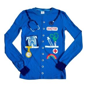 Mini Boden Doctor Trompe L'Oeil PJ Top 14Y